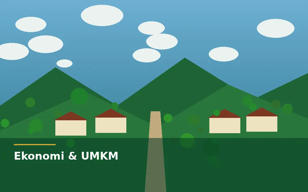 Ilustrasi UMKM & usaha warga Desa Pekik Nyaring