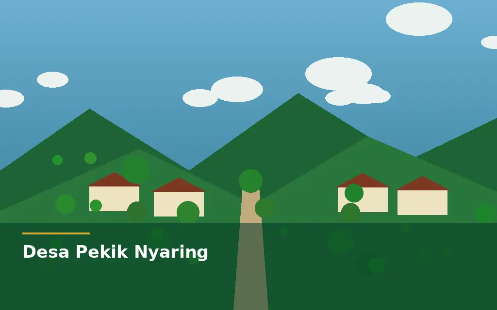 Ilustrasi orisinal dusun Desa Pekik Nyaring